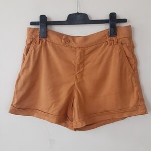 New‎ Anthropologie,Level 99 Linen/tencel shorts,burnt orange